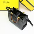 Borsa tote Fendi Sunshine piccola shopper nera