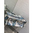 Replica Perfetta tote grande per libri Dior Toile de Jouy Mexico ricamo bianco/blu