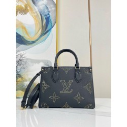 Borsa tote LV OnTheGo PM FLIGHT MODE M46733 con borchie