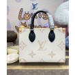 Borse Replica tote LV OnTheGo PM M24533 Crema