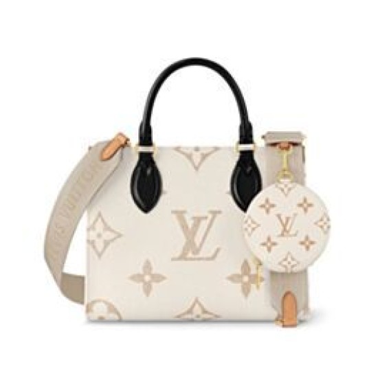 Borse Replica tote LV OnTheGo PM M24533 Crema