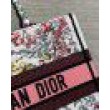 Qualità superiore replica tote media Dior Book Tote multicolore con ricamo Florilegio bianco