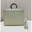 Replica Perfetta tote media Fendi Sunshine verde chiaro