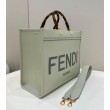 Replica Perfetta tote media Fendi Sunshine verde chiaro
