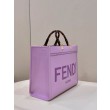 Borsa tote media Fendi Sunshine viola