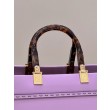 Borsa tote media Fendi Sunshine viola