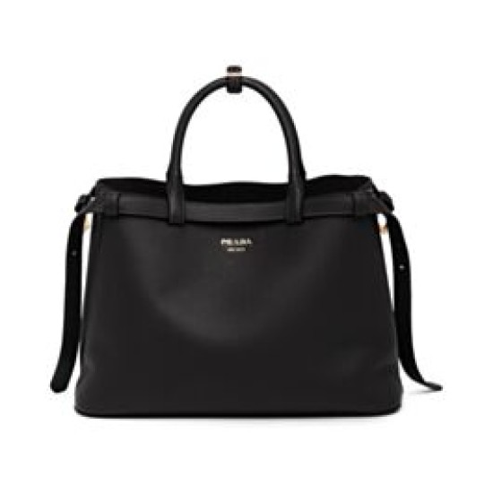 Borse Imitazioni tote media Prada con cintura 1BA417 nera