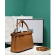 Borse Firmate Replica tote piccola Prada con cintura 1BA418 Caffè