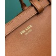 Borse Firmate Replica tote piccola Prada con cintura 1BA418 Caffè