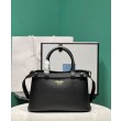 Borsa tote piccola Prada con cintura 1BA418 nera