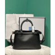 Borsa tote piccola Prada con cintura 1BA418 nera