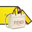 Borse Replica Alta Qualità tote shopper piccola Fendi Sunshine Bianca