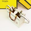 Borse Replica Alta Qualità tote shopper piccola Fendi Sunshine Bianca