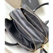 Borsone YSL Saint Laurent Lyia con cassandre e impunture trapuntate a rombi nere
