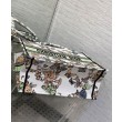 Christian Dior Replica Perfetta tote media Dior Book Crema Ricamata con motivo Toile de Jouy Mexico bianco multicolor