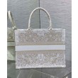 Christian Dior Borsa tote media Dior Book dorata Con motivo Butterfly Around The World color oro e bianco