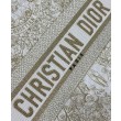 Christian Dior Borsa tote media Dior Book dorata Con motivo Butterfly Around The World color oro e bianco