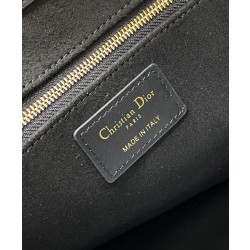 Christian Dior Borsa tote media Dior Book Nera Motivo Macrocannage