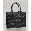Christian Dior Borsa tote media Dior Book Nera Motivo Macrocannage