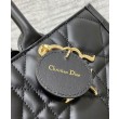 Christian Dior Borsa tote media Dior Book Nera Motivo Macrocannage
