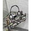 Christian Dior Mini Dior Book Tote Bag Blu con cinturino ricamato con motivo Toile de Jouy Mexico