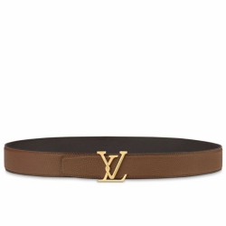 Pari all'originale replica Cintura reversibile LV LV Attract 35 mm M8228V Marrone