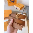 Pari all'originale replica Cintura reversibile LV LV Attract 35 mm M8228V Marrone