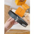 Cintura reversibile LV LV iniziali Epi 40 mm M8270Q nera