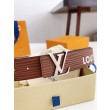 Cintura reversibile LV LV iniziali Epi 40 mm M8271U Marrone