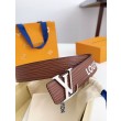 Cintura reversibile LV LV iniziali Epi 40 mm M8271U Marrone