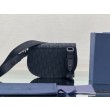 Custodia da uomo Dior Saddle Dior Oblique Jacquard nera