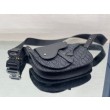 Custodia da uomo Dior Saddle Dior Oblique Jacquard nera