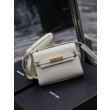 Dettagli perfetti Qualità superiore replica a tracolla mini YSL Saint Laurent Manhattan Bianca