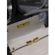 Dettagli perfetti Qualità superiore replica a tracolla mini YSL Saint Laurent Manhattan Bianca