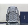 Dior Hit the Road Qualità superiore replica Zaino da uomo CD Diamond Canvas Grigio