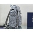 Dior Hit the Road Qualità superiore replica Zaino da uomo CD Diamond Canvas Grigio
