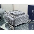 Dior Hit the Road Qualità superiore replica Zaino da uomo CD Diamond Canvas Grigio