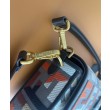 Fendi Baguette Borsa Media Motivo FF Ricamato Multicolor 8BR600 Caffè