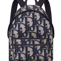 Replica Perfette Zaino Christian Dior Rider Maxi Dior Oblique jacquard Blu scuro imitazioni