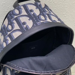 Zaino Christian Dior Rider Maxi Dior Oblique jacquard Blu scuro Replica qualità specchio Replica Perfette Zaino Christian Dior Rider Maxi Dior Oblique jacquard Blu scuro imitazioni
