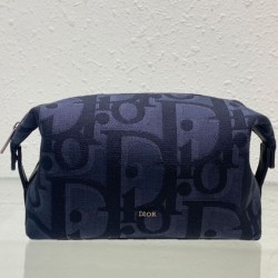 Replica Perfetta da toilette Christian Dior Nero Maxi Dior Oblique jacquard Ottone con finitura rutenio Firma Dior qualità specchio Replica Perfette Perfetta da toilette Christian Dior Nero Maxi Dior Oblique jacquard Ottone con finitura rutenio Firma Dior imitazioni