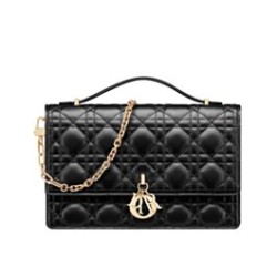 Miglior Prezzo Borsa con manico superiore Christian Dior Miss Dior nera Replica