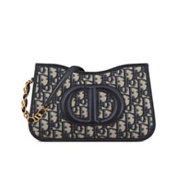Miglior Prezzo Mini borsa hobo Christian Dior CD Signature Blu scuro Replica