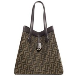 Miglior Prezzo Borsa grande Fendi Origami 8BH415 Caffè scuro Replica