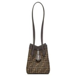 Miglior Prezzo Mini borsa Fendi Origami 8BS083 Caffè scuro Replica
