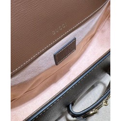 Borsa a tracolla piccola Gucci Horsebit 1955 735178 Caffè