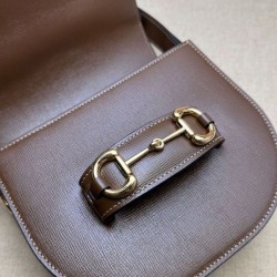 Imitazione Borsa mini arrotondata Gucci Horsebit 1955 760191 Caffè Replica qualità specchio Replica Perfette Imitazione Borsa mini arrotondata Gucci Horsebit 1955 760191 Caffè imitazioni