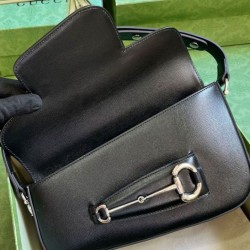 Replica Perfetta a tracolla Gucci Horsebit 1955 764155 Nera qualità specchio Replica Perfette Perfetta a tracolla Gucci Horsebit 1955 764155 Nera imitazioni