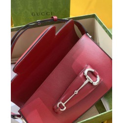 Borsa a tracolla Gucci Horsebit 1955 764155 Rossa Borsa a tracolla Gucci Horsebit 1955 764155 Rossa