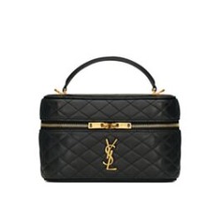 Replica Perfette Dettagli perfetti Borse  da toilette YSL Saint Laurent Gaby mini con cerniera nera imitazioni